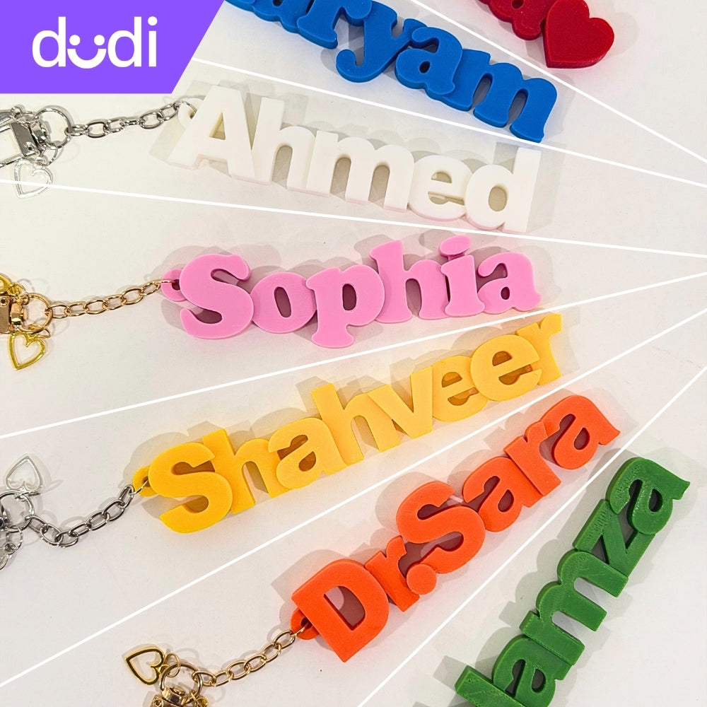 Personalized Name Keychains With Charms