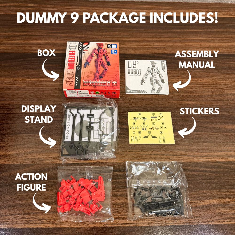 Dummy 9 Multi-Jointed Movable Robot Action Figure