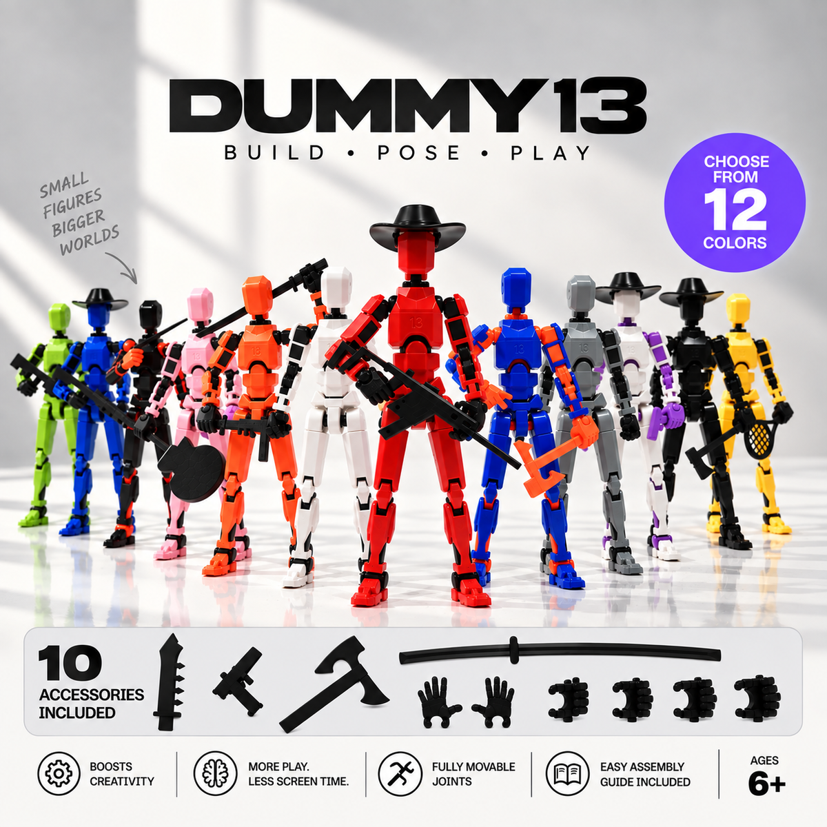 Dummy 13 | Buildable & Fully Movable Action Figure